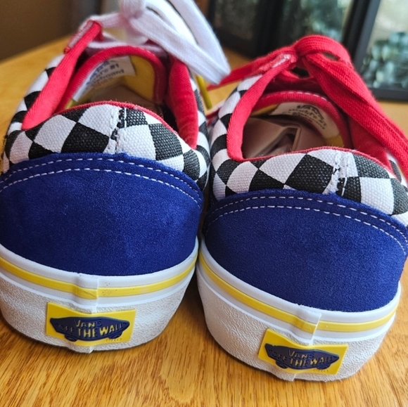 Vans Old Skool Brighton Zeuner Men's Skateboarding Shoe Red/Checker/Blue… - Picture 4 of 12